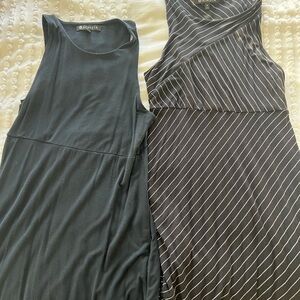 Athleta Black Midi Sleeveless Dress